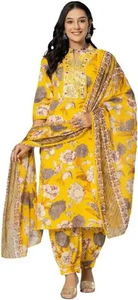 Amayra Women's Printed Straight Kurta Set